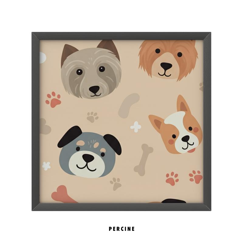 Whimsical Paws Parade Premium Semimatte Poster