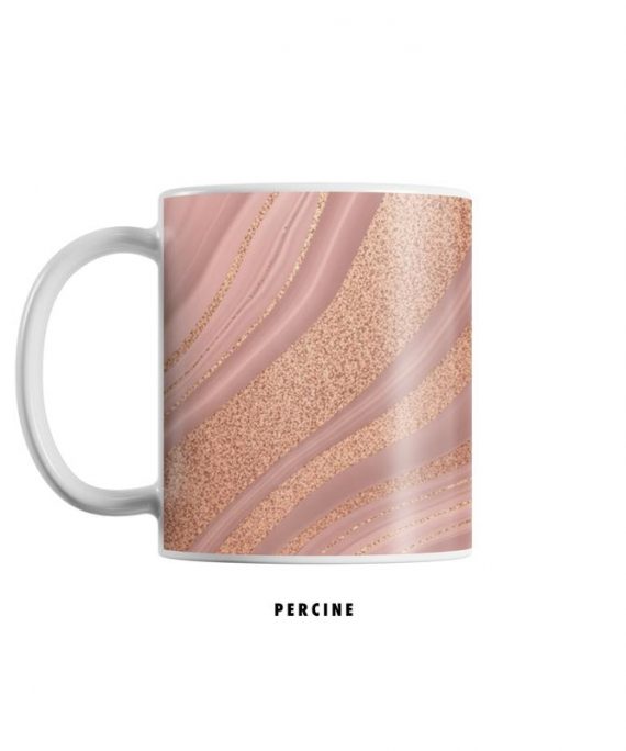 Opulent Blush Elegance White Glossy Mug