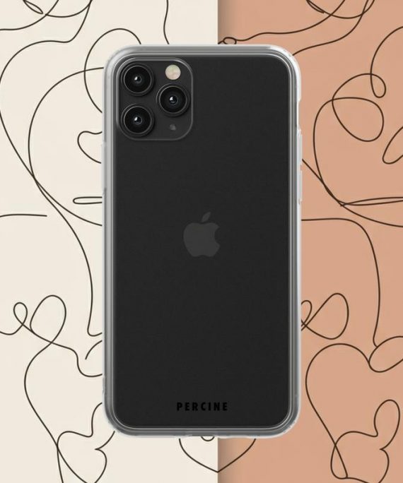 Eternal Heart Trails Clear Phone Case