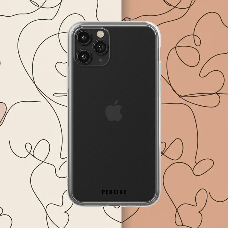 Eternal Heart Trails Clear Phone Case