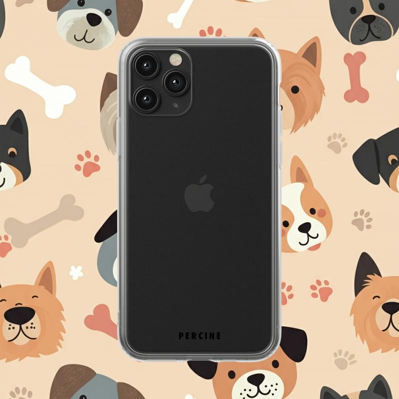 Whimsical Paws Parade Clear Phone Case