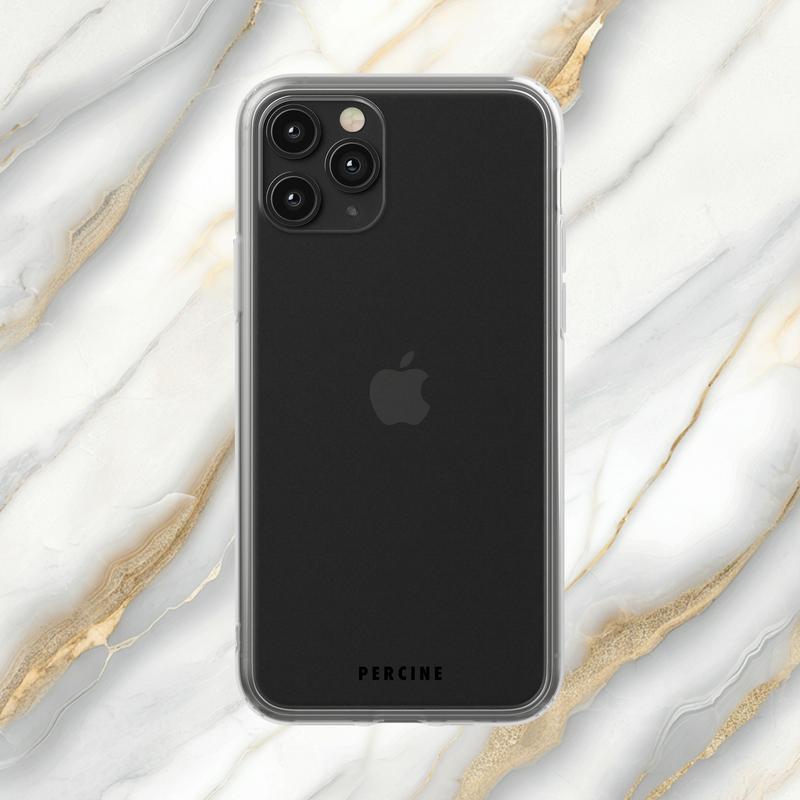 Elysian Marbled Elegance Clear Phone Case