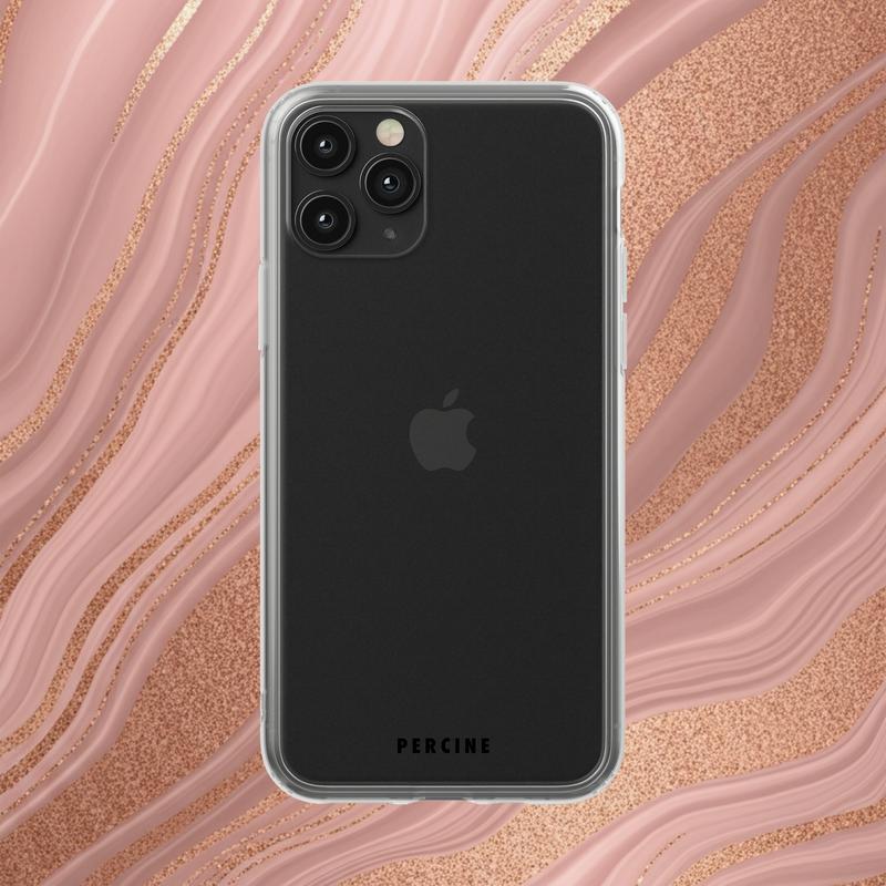 Opulent Blush Elegance Clear Phone Case