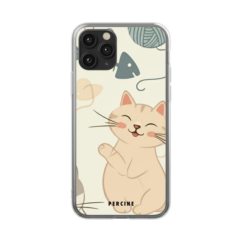 Feline Whimsy Delight Clear Phone Case - Image 2