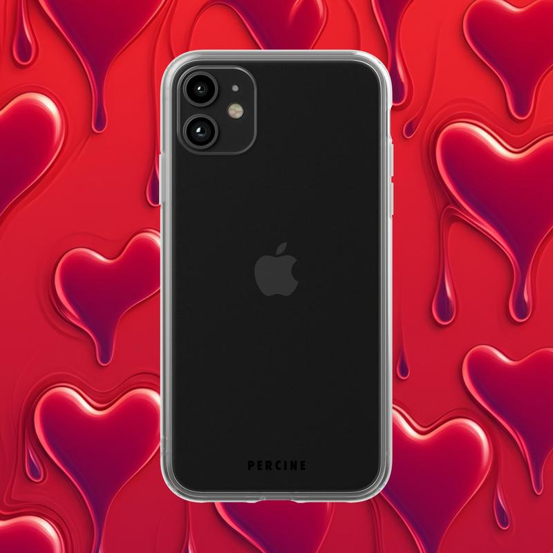 Ethereal Amour Cascade Clear Phone Case - Image 3