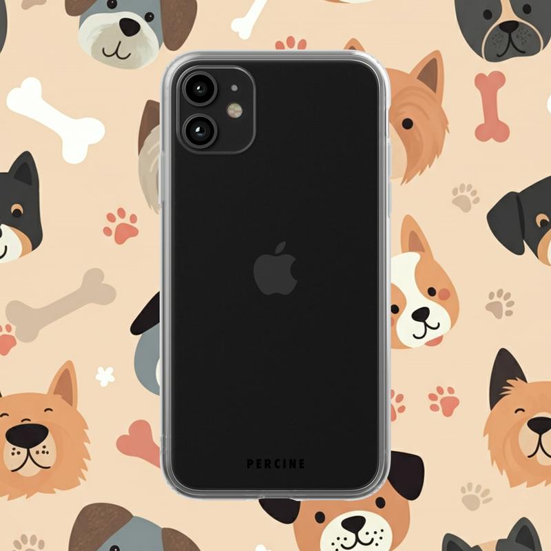 Whimsical Paws Parade Clear Phone Case - Image 3