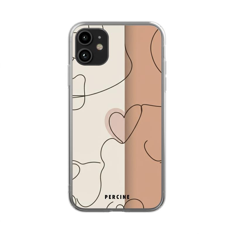 Eternal Heart Trails Clear Phone Case - Image 4