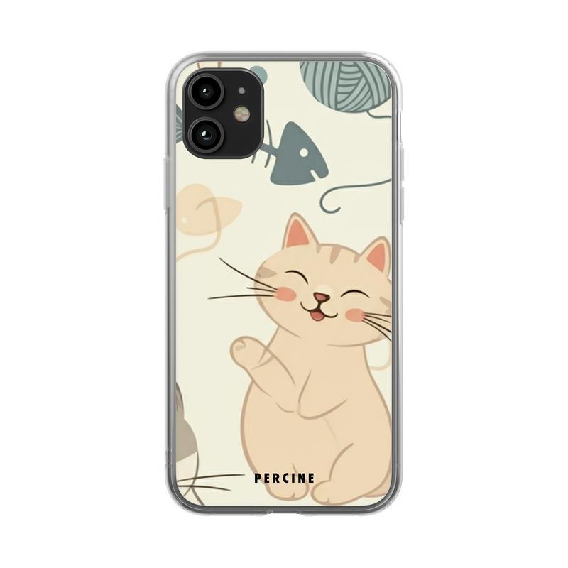 Feline Whimsy Delight Clear Phone Case - Image 4