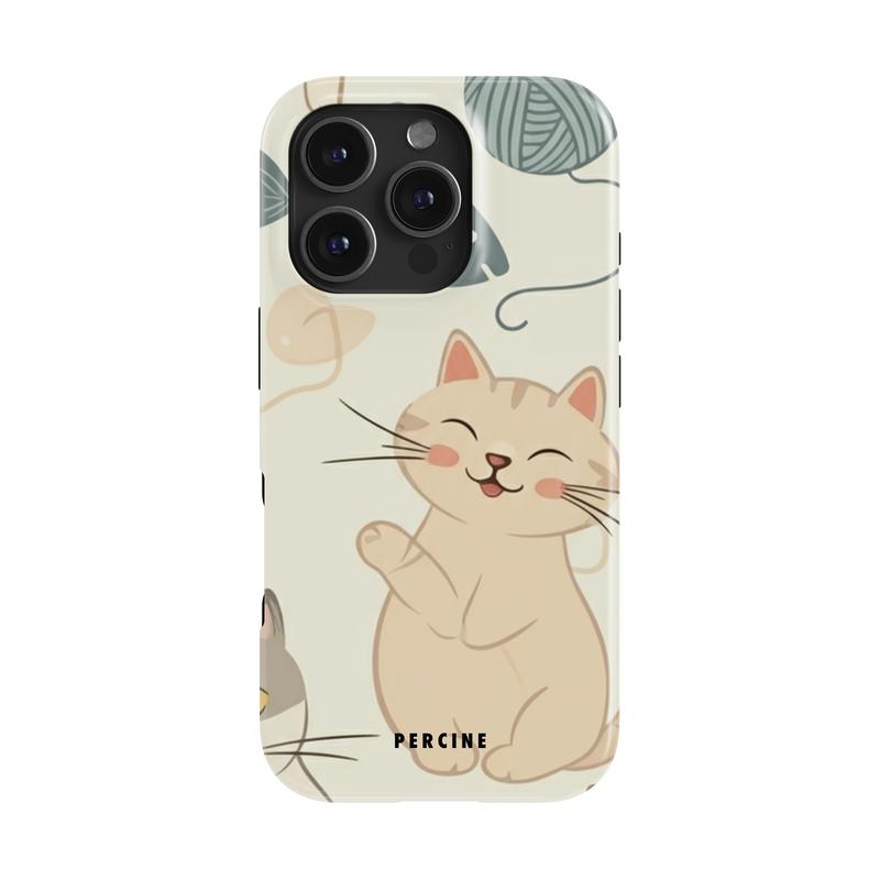 Feline Whimsy Delight Tough Phone Case - Image 4