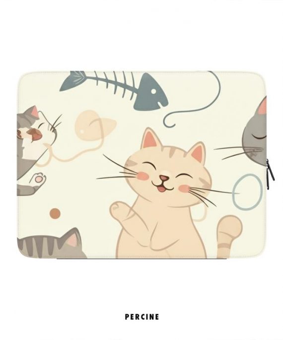 Feline Whimsy Delight Laptop Sleeve