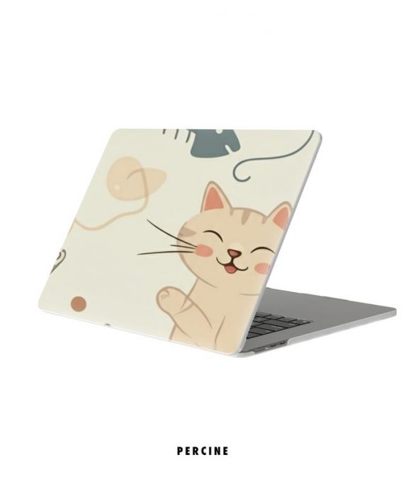 Feline Whimsy Delight Macbook cases