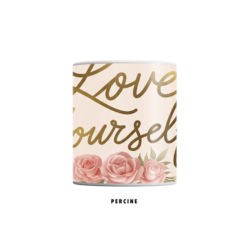 Blossom Serenity Embrace White Glossy Mug - Image 2