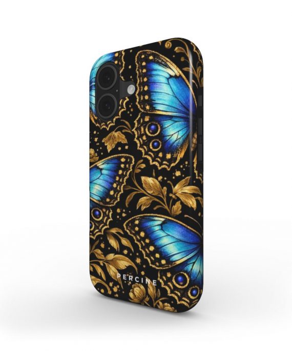 Blue Exotic Butterflies Telefono dėkliukas