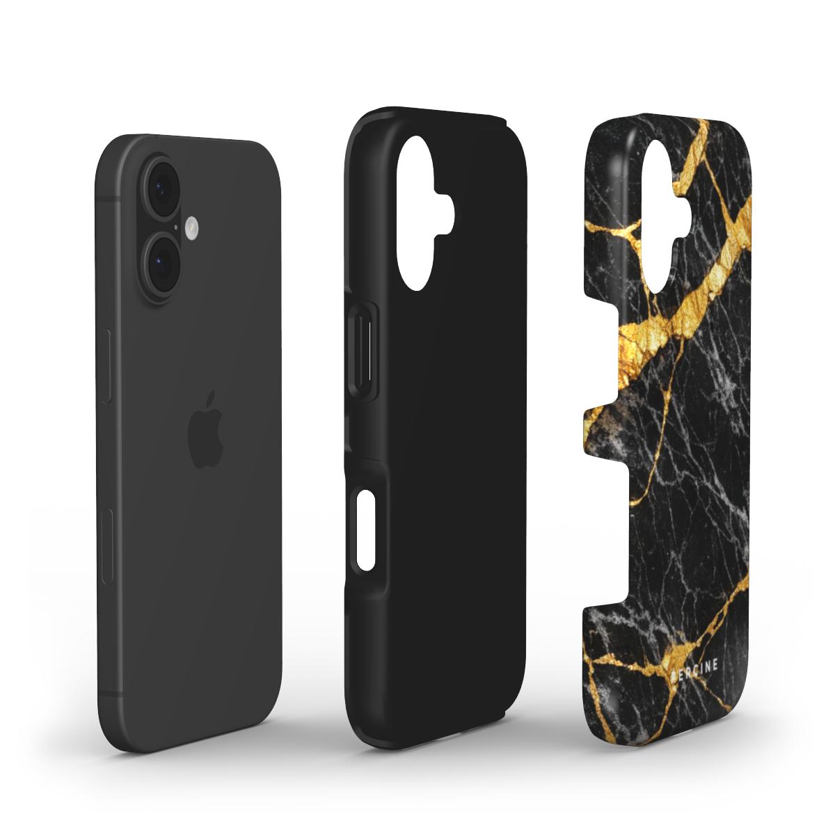 Golden Black Marble Telefono dėkliukas - Image 3