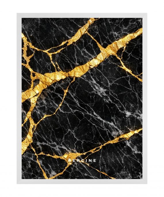 Golden Black Marble Paveikslas