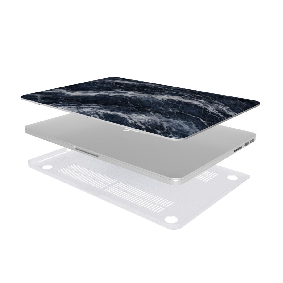 Dark Navy Blue Macbook dėklas - Image 3