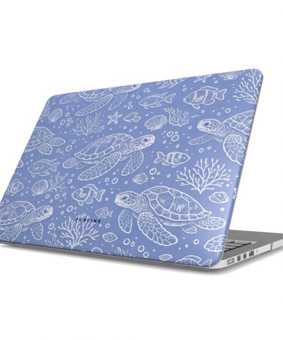 Blue Sea Turtle Macbook dėklas
