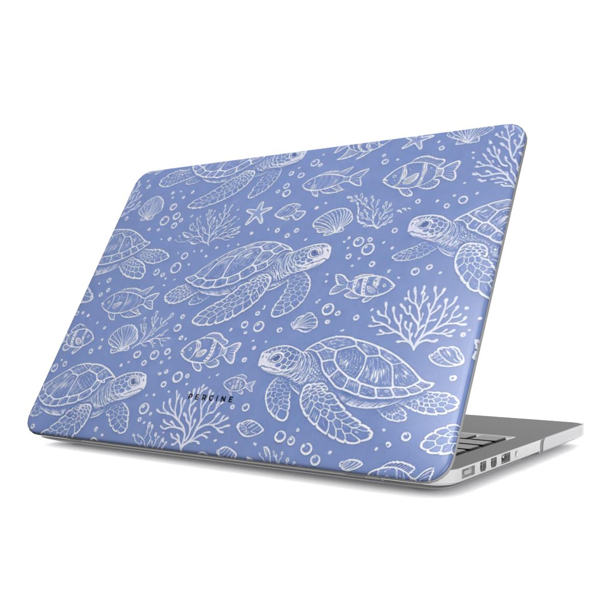 Blue Sea Turtle Macbook dėklas