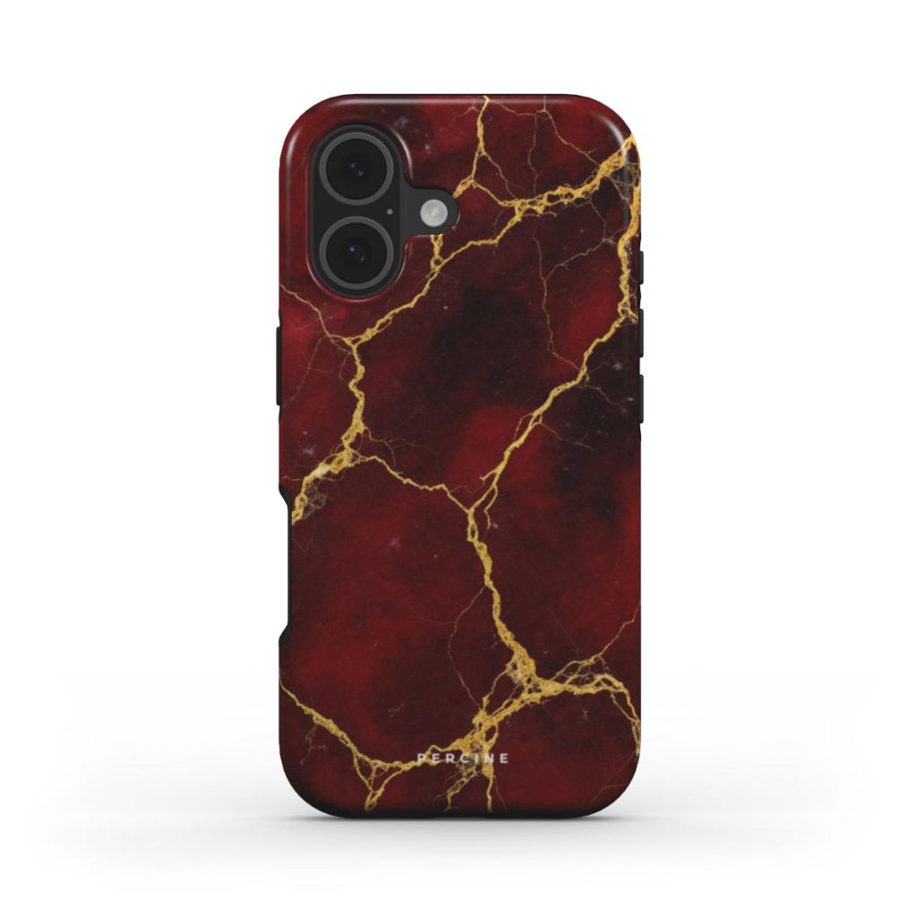 Deep Red Marble Telefono dėkliukas