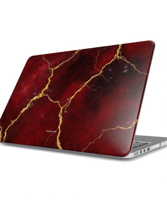 Deep Red Marble Macbook Dėklas