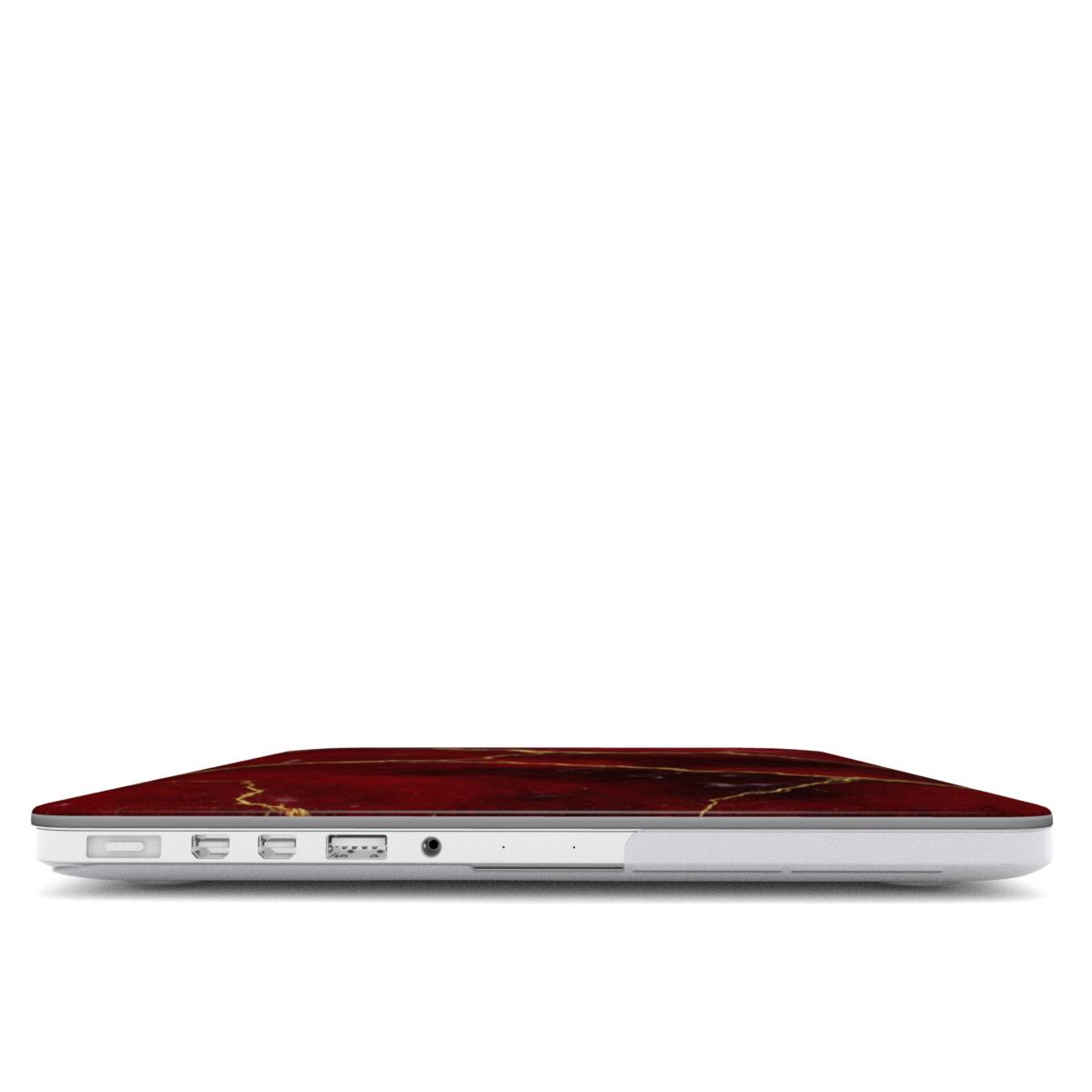 Deep Red Marble Macbook Dėklas - Image 2