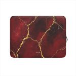 Deep Red Marble Macbook Dėklas įmautė