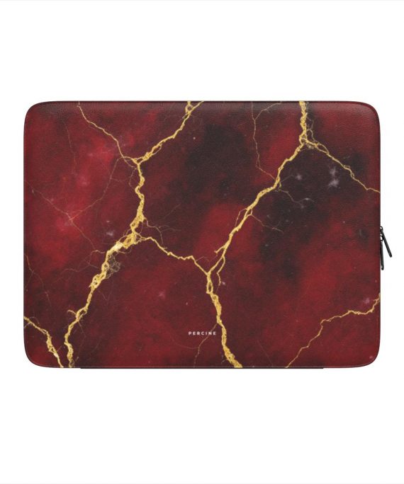 Deep Red Marble Macbook Dėklas įmautė