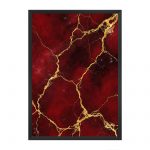 Deep Red Marble Paveikslas