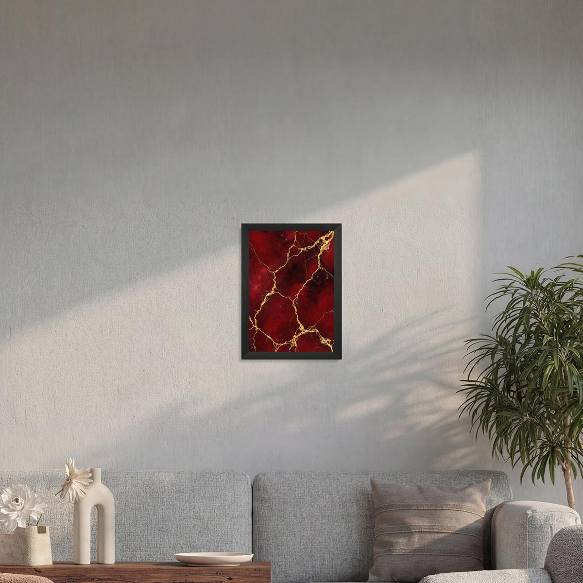 Deep Red Marble Paveikslas - Image 2