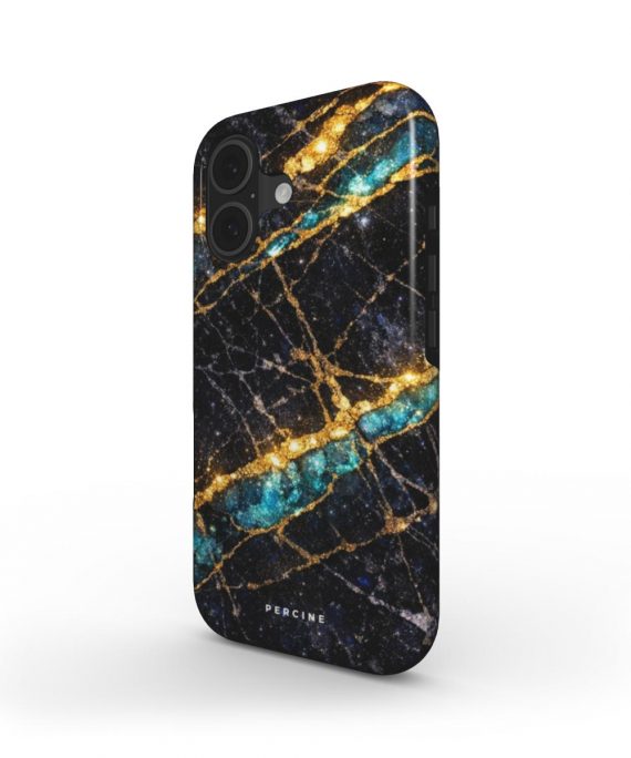 Dark Indigo Marble Telefono Dėkliukas