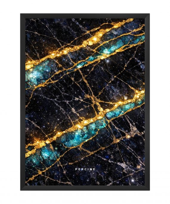 Dark Indigo Marble Paveikslas