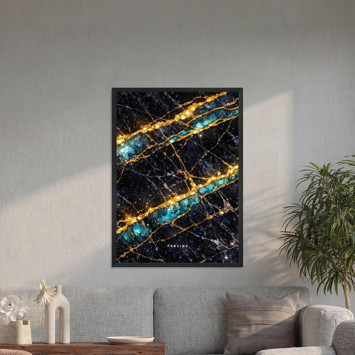 Dark Indigo Marble Paveikslas - Image 2