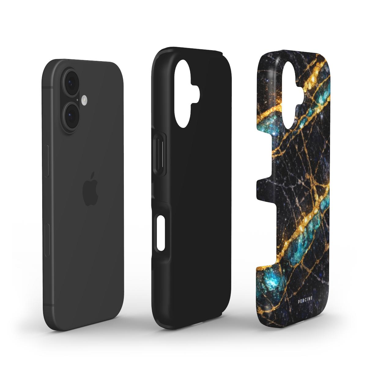 Dark Teal Marble Telefono Dėkliukas - Image 3