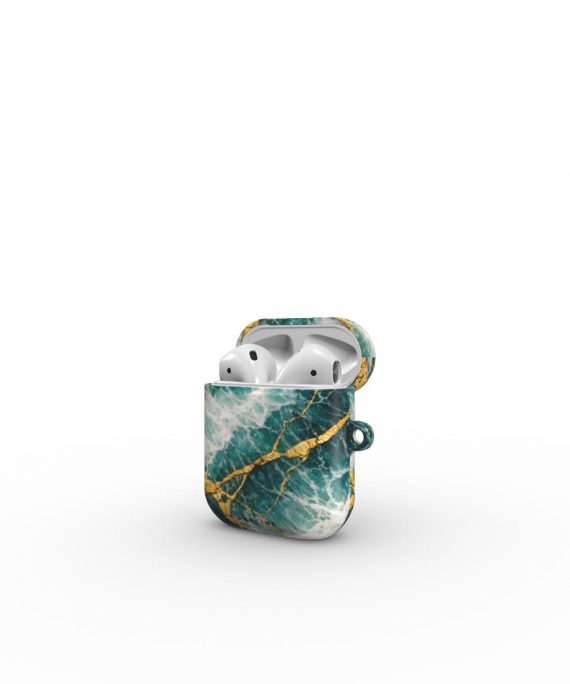 Dark Teal Marble AirPods Dėklas