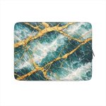 Dark Teal Marble Macbook Dėklas įmautė