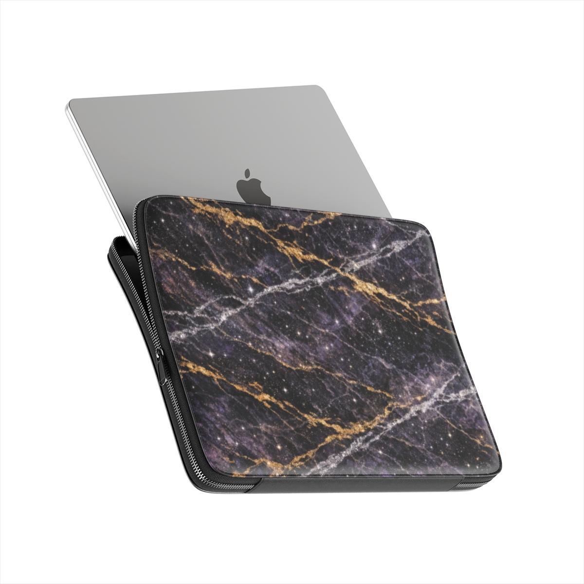 Dark Cosmic Marble Macbook Dėklas Įmautė - Image 4