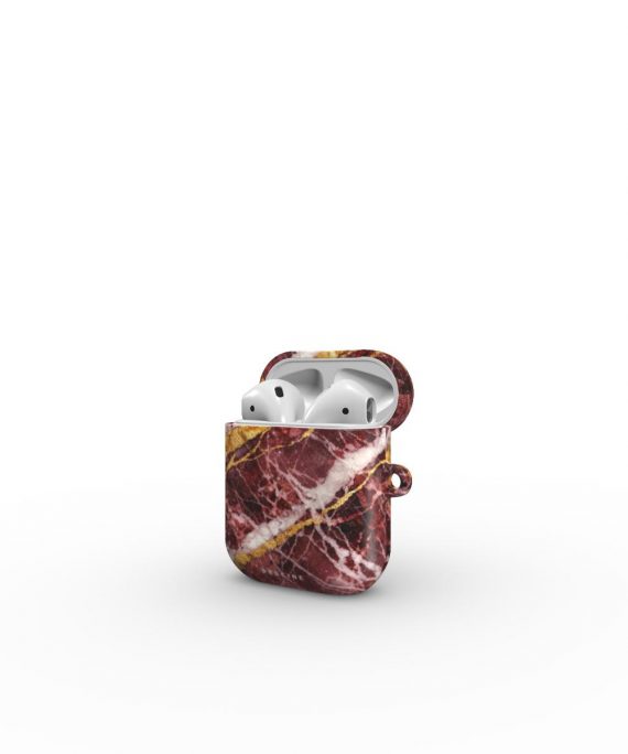Dark Red Rose Marble AirPods Dėkliukas