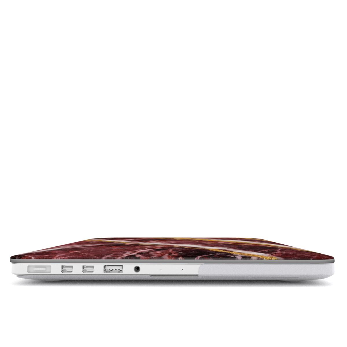 Dark Red Rose Marble MacBook Dėklas - Image 2