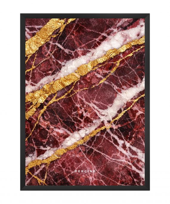 Dark Red Rose Marble Paveikslas