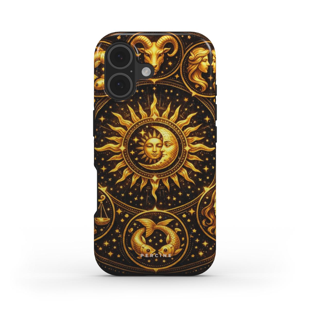 Golden Zodiac Symbols Telefono dėkliukas - Image 2