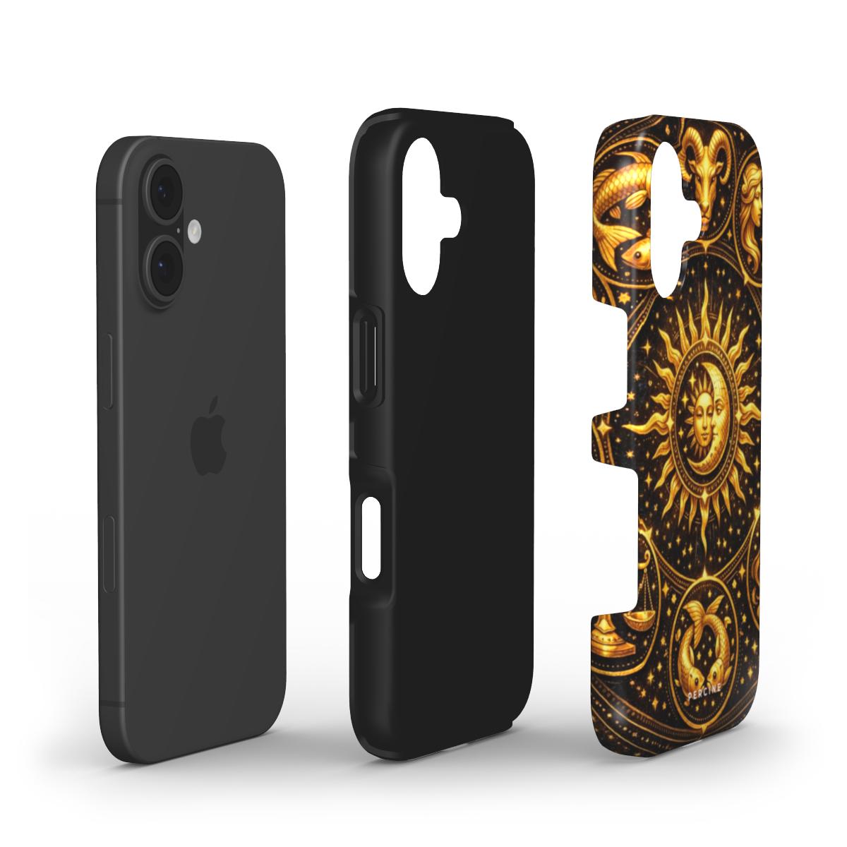 Golden Zodiac Symbols Telefono dėkliukas - Image 3